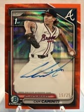 2024 Bowman Draft Chrome Prospect Autographs Cam Caminiti #CPA-CC card