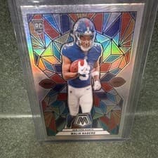 Malik Nabers 2024 Panini Mosaic Stained Glass card