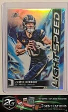 2025 Topps Cosmic Chrome Light Speed Justin Herbert #LS-7 card