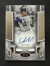 2024 Topps Tier One Break Out Autographs Ezequiel Tovar #BOA-ET card
