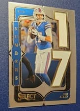 Josh Allen 2024 Panini Select Numbers card