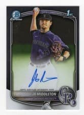 2025 Bowman Draft Chrome Prospect Autographs JB Middleton #CPA-JM card