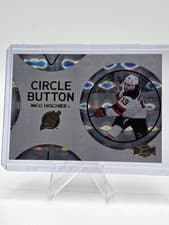 2025-26 SkyBox Metal Universe Circle Button Nico Hischier #CB-13 card