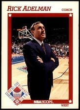 Rick Adelman 1991-92 Hoops Base Set card
