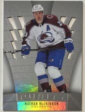 Nathan MacKinnon 2021 SP Game Used Purity card