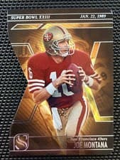 2025 Panini Silhouette Super Bowl Joe Montana #7 card
