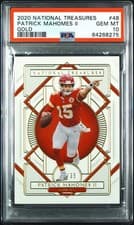 Patrick Mahomes II 2020 Panini National Treasures card
