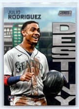 Julio Rodriguez 2022 Stadium Club Dynasty and Destiny card