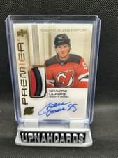 2024-25 Upper Deck Premier Acetate Auto Patch Rookies Graeme Clarke #AR-GC card