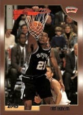 Tim Duncan 1998 Topps card
