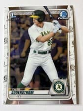 Tyler Soderstrom 2020 Bowman Draft Chrome card