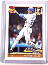 Ken Griffey Jr. 1991 Topps Desert Shield card