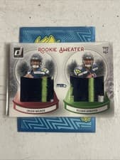 Elijah Arroyo / Jalen Milroe 2025 Donruss Rookie Holiday Sweater Dual card