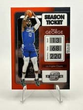Paul George 2021 Panini Contenders Optic card