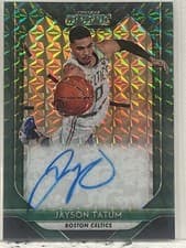 Jayson Tatum 2018 Panini Prizm Mosaic Autographs card