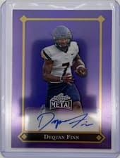 2025 Leaf Metal 92 Autographs Dequan Finn #92L-DF1 card