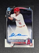 2025 Bowman Draft Chrome Prospect Autographs Jake Munroe #CPA-JMU card