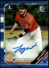 Logan Wyatt 2019 Bowman Draft Chrome Picks Autograph card