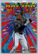 2025 Topps Chrome Logofractor Edition Power Players Francisco Lindor #PP-9 card