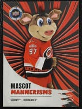 Stormy 2026 Upper Deck National Hockey Card Day Mascot Mannerisms card