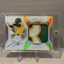 2025 Panini Flawless Prospect Patch Autographs Tommy White #18 card