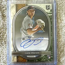 2025 Topps Museum Collection Archival Autographs Cade Povich #AA-CP card