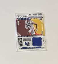 Malik Nabers 2024 Panini Contenders Rookie Ticket Swatch card