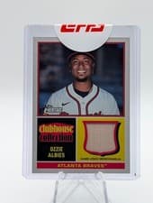 2025 Topps Heritage Clubhouse Collection Relics Ozzie Albies #CCR-OA card