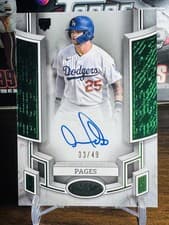 Andy Pages 2024 Topps Tier One Break Out Autographs card