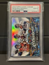 2024 Topps Chrome Cosmic Star Clusters Peyton Manning / John Elway / Bo Nix #SCL-2 card
