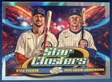 2025 Topps Cosmic Chrome Star Clusters Pete Crow-Armstrong/Kyle Tucker #DSC-7 card