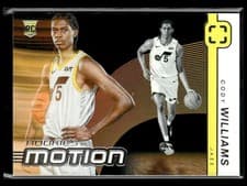 2024-25 Panini Photogenic Rookies In Motion Set Cody Williams #5 card