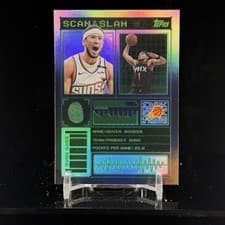 Devin Booker 2025 Topps Scan and Slam card