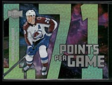 Nathan MacKinnon 2024-25 Skybox Metal Universe Points Per Game card
