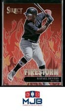 Rafael Devers 2022 Panini Select Firestorm card