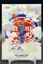 2025-26 Topps Chrome Sky Write Signatures Rip Hamilton #SWS-RIP card