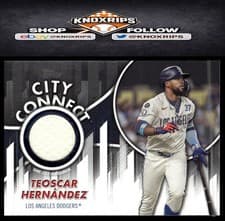 2026 Topps City Connect Swatch Collection Teoscar Hernández #CC-TH card
