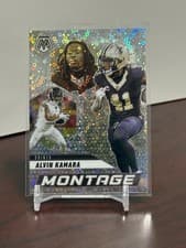 2025 Panini Mosaic Montage Alvin Kamara #13 card