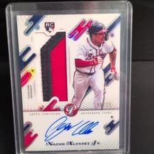 2025 Topps Pristine Rookie Jumbo Autograph Relics Nacho Alvarez Jr. #RJAR-NA card