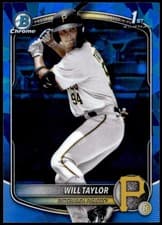 Will Taylor 2025 Bowman Chrome Sapphire Edition Prospects card