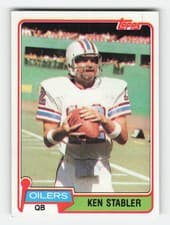 Ken Stabler 1981 Topps card