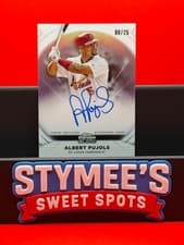 2025 Topps Chrome Black Ivory Autographs Albert Pujols #IVA-AP card