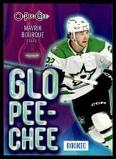 2024-25 O-Pee-Chee Glo Pee-Chee Mavrik Bourque #GLO-6 card