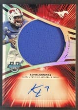 2025 Bowman University Best Prospect Jumbo Relic Autographs Refractor Kevin Jennings #JRA-KJE card