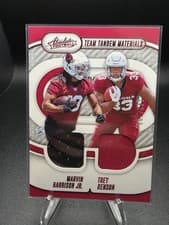 Marvin Harrison Jr. / Trey Benson 2024 Panini Absolute Team Tandem Materials card