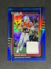 2025 2024 Panini Donruss Optic Rookie Phenom Blue Hyper Drake Maye #RPB-DME