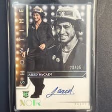 2024-25 Panini Noir Showtime Signatures Set Jared McCain #10 card