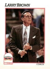 Larry Brown 1991-92 Hoops Base Set card