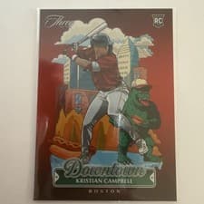 2025 Panini Three and Two Downtown Kristian Campbell #2 card