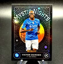 Victor Osimhen 2023 Topps Merlin UEFA Mystic Nights card